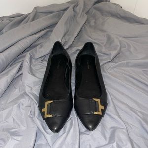 Calvin Klein flats, used, black, size 10